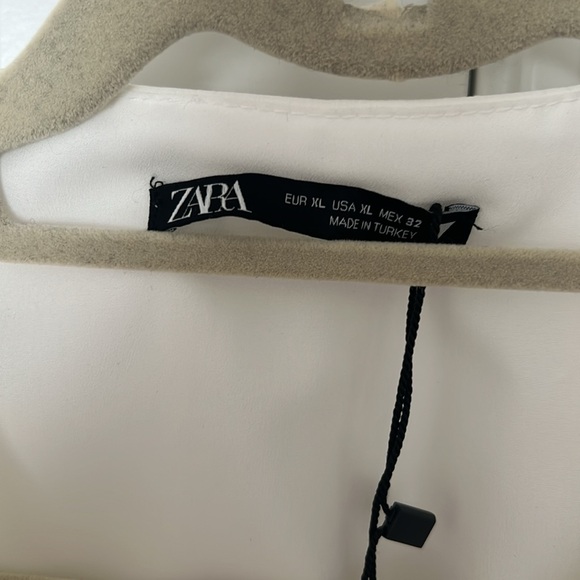 Zara Open Back Linen Blend Halter Tank NWT sz XL - Picture 4 of 5